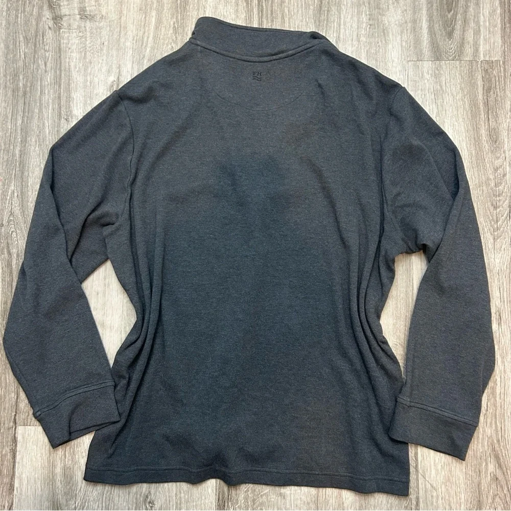 Fair Harbor Compass Quarter-zip Dark Gray Men’s Pullover Sweatshirt Size XL
